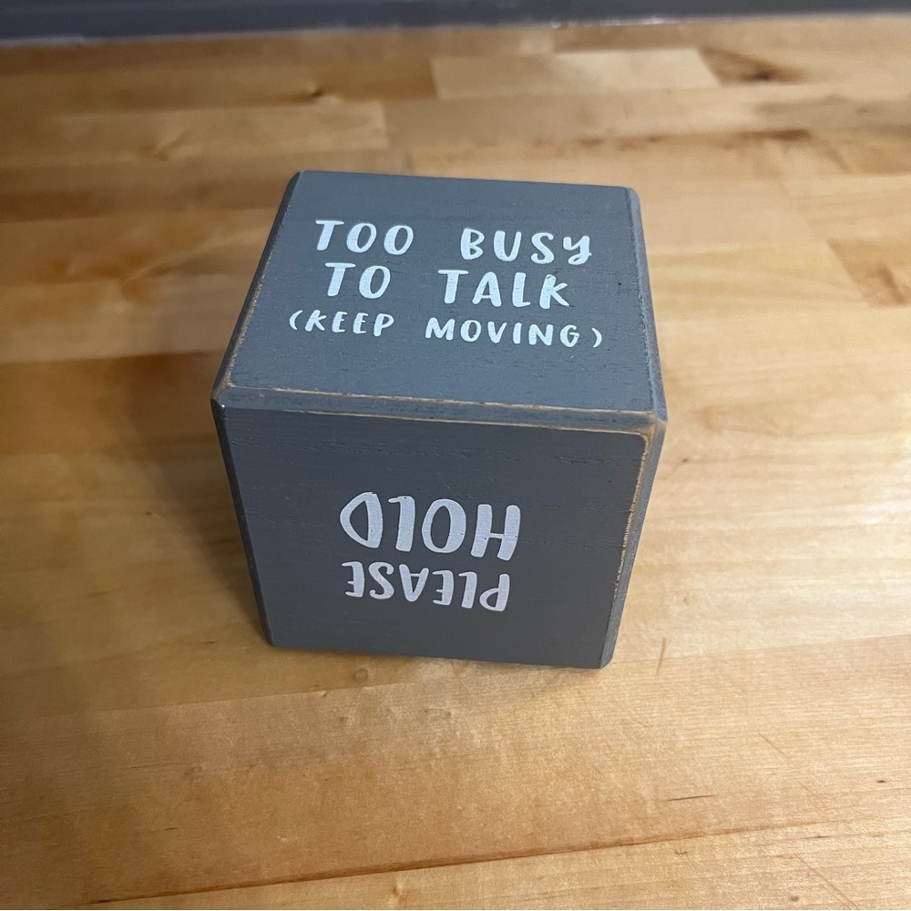 Office/Receptionist/Co-worker Answer Cube 
(Sayings) 6 Sided Cube